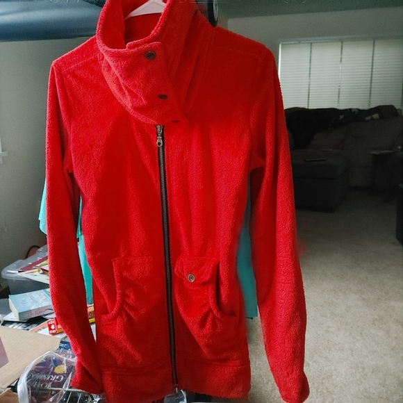 Obermeyer Fleece Jacket Small Snap Pocket Sinch Sides Cozy - Picture 1 of 5